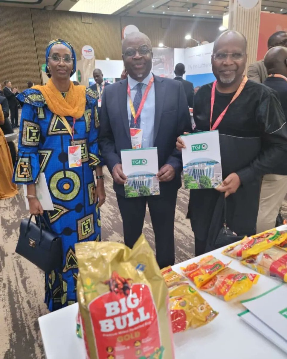 Managing Director Dr. @femi__ogunyemi, Aig Imokhouede. Chairman Access Holdings alongside Hajia Haleema Kamba, Director Corporate Services NEPZA today in Kigali, Rwanda, attending the Africa CEO Forum. The MD also took time to visit the @LFZTolaram and other Nigerian stand.