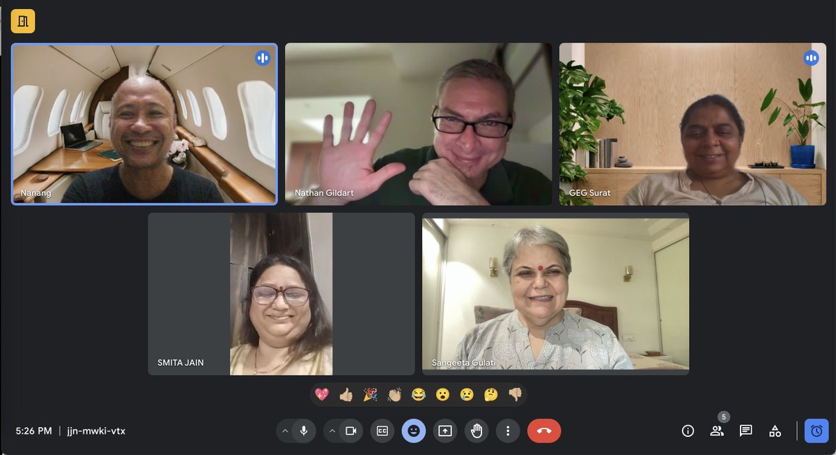 #gegapac leaders bi monthly meeting!
Something is 🧑‍🍳🤩 Look out for 📣 coming soon!
@nathangildart @N42NG Smita Jain, Panna Gandhi @GEGDelhiNCR @GegProgram