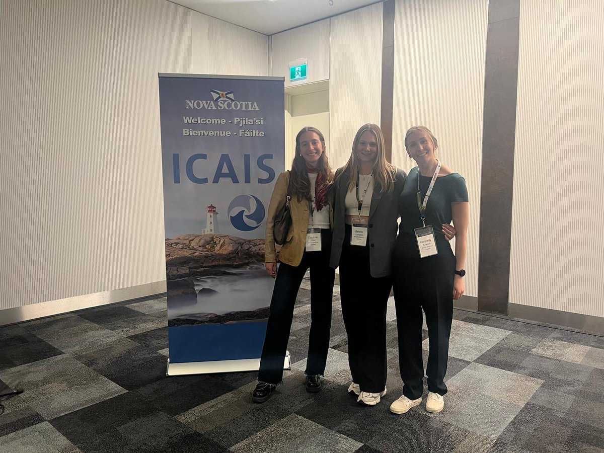 Our secretary (@briellecomartin) and social media rep (@catalina_claus) representing AFSQC at the @ICAISorg conference in Halifax! #ICAIS2024