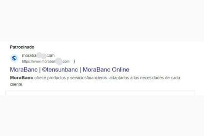 Intent d’estafa amb una web falsa suplantant la identitat de MoraBanc @MoraBanc buff.ly/4dKP2J0