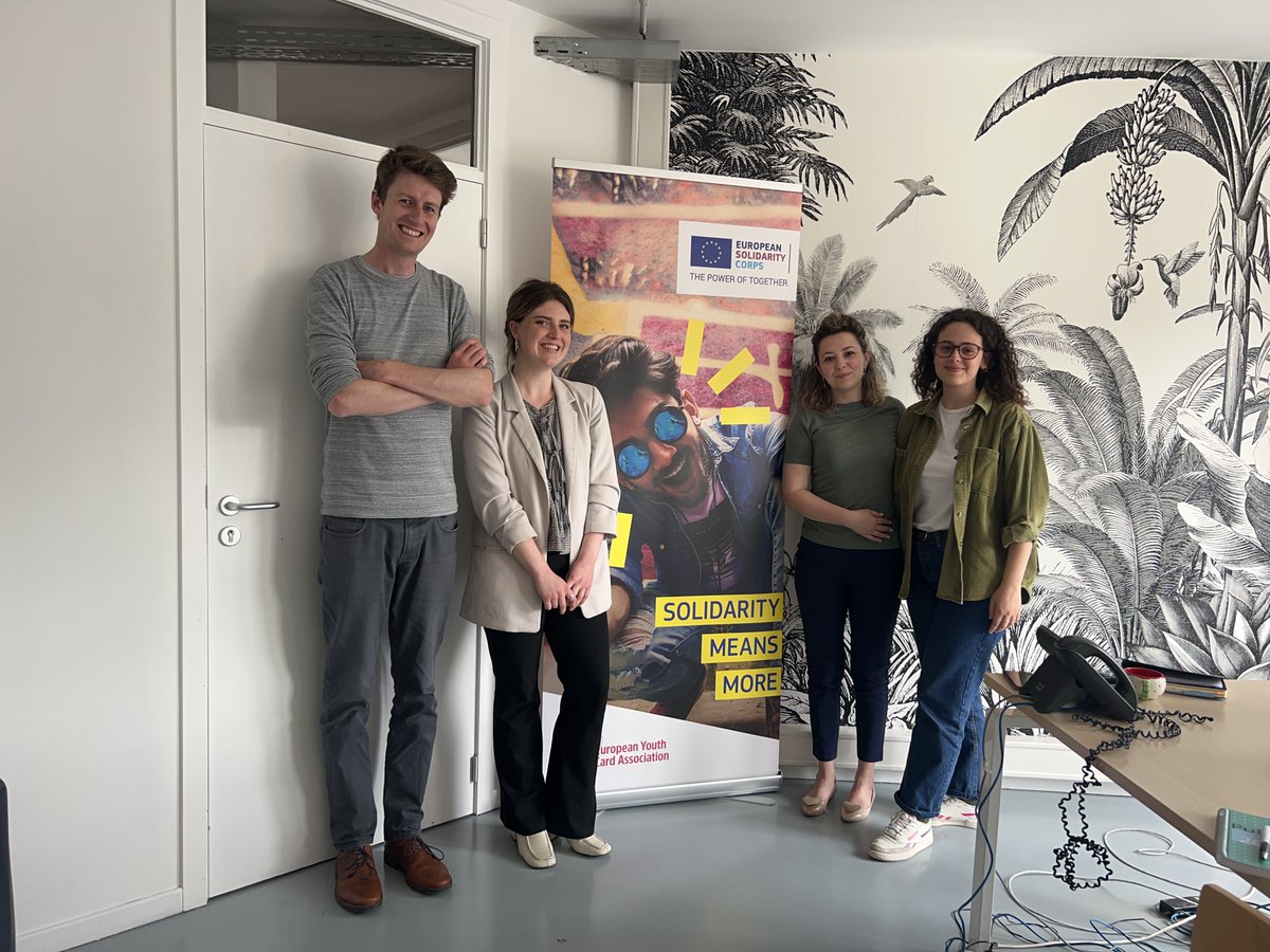 It was a joy to be reunited with #EYCA colleagues and get the chance to visit their office in #Brussels 🤝 It gave us the opportunity to delve deeper into opportunities for Young Scot and EYCA to collaborate and amplify our services for young people 📢
