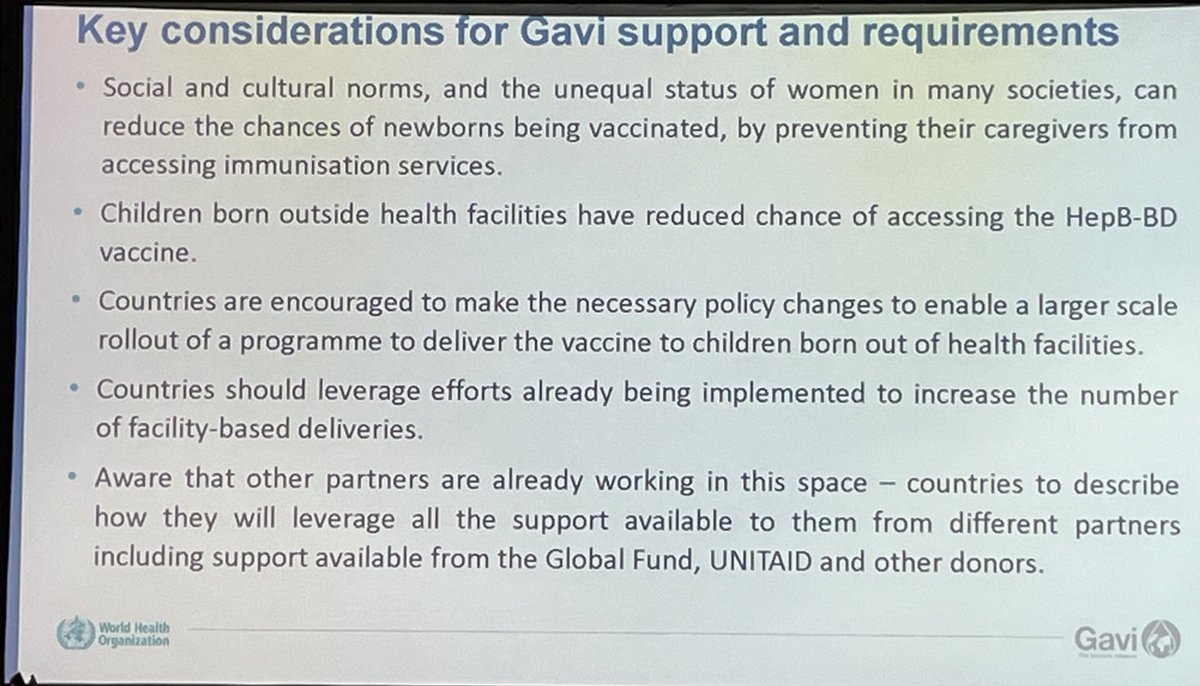 LancetGastroHep's tweet photo. Simbarashe Mabaya (@gavi) outlines the key considerations for Gavi support for hepatitis B birth dose vaccination scale up 

#AVHC #NoHep #LiverTwitter #IHPBA24 #IHPBA2024 https://t.co/Np2Ip9ziXi