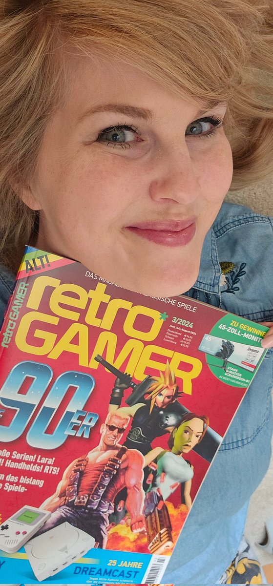 Liege hier nur mit der neuen @RetroGamer_de rum. ❤️