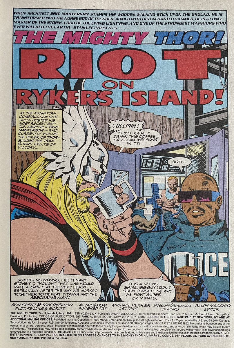 Thor #449 splash page…..