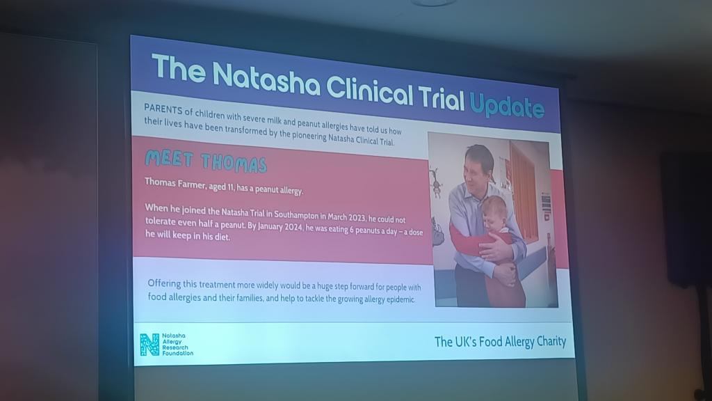 @NatashasLeLegacy was very moved by your presentation at #Assistconf24 today. The research you are involved in is life-changing stuff. #MakeAllergyHistory