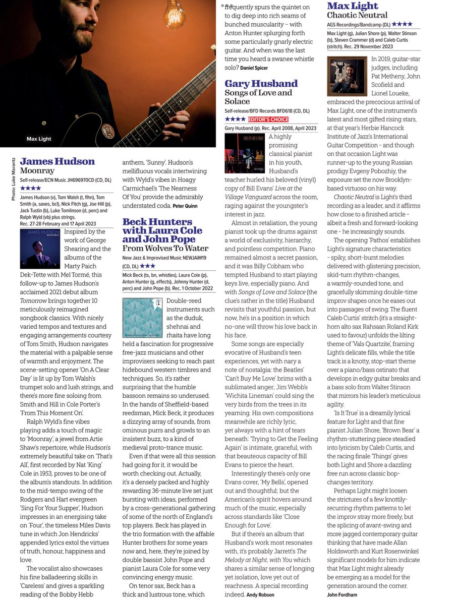 Thank you Andy Robson and Jazzwise Magazine! 🙏🙂