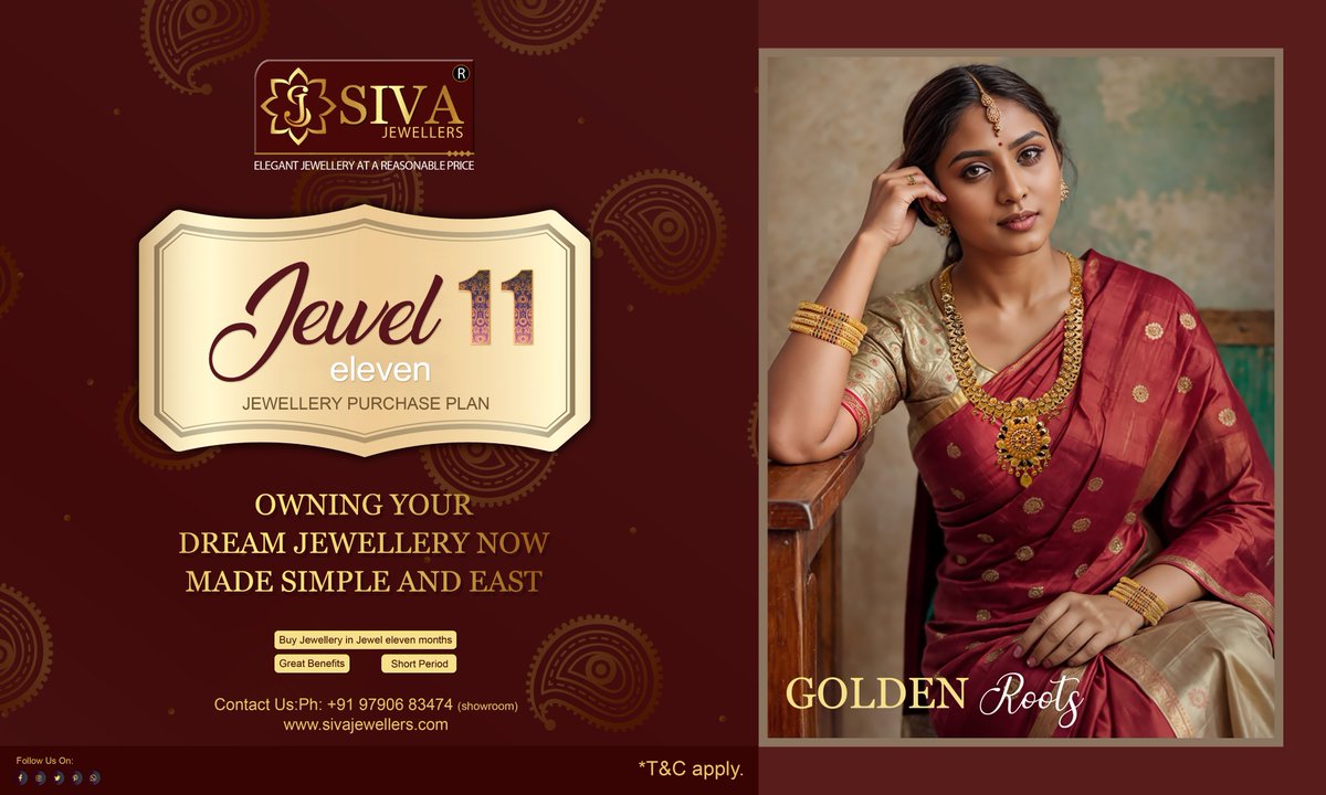 Jewel11 Eleven Jewellery Purchase Plan | OWNING YOUR DREAM JEWELLERY NOW MADE SIMPLE AND FAST WITH ✨SIVA JEWELLERS MADURAI✨ 📞9655143443 bit.ly/SivaJewel #trending #haram #goldnecklace #offer #jewellerydesign #goldscheme #savings #Gold #GoldSavingsFund #goldsavings