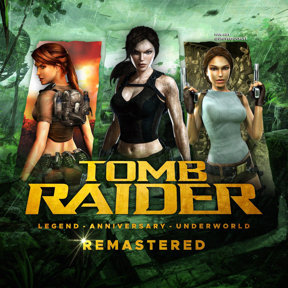 👀Do you think this trilogy deserves a remaster too? 🤔 #TombRaider #TombRaiderRemastered #LaraCroft