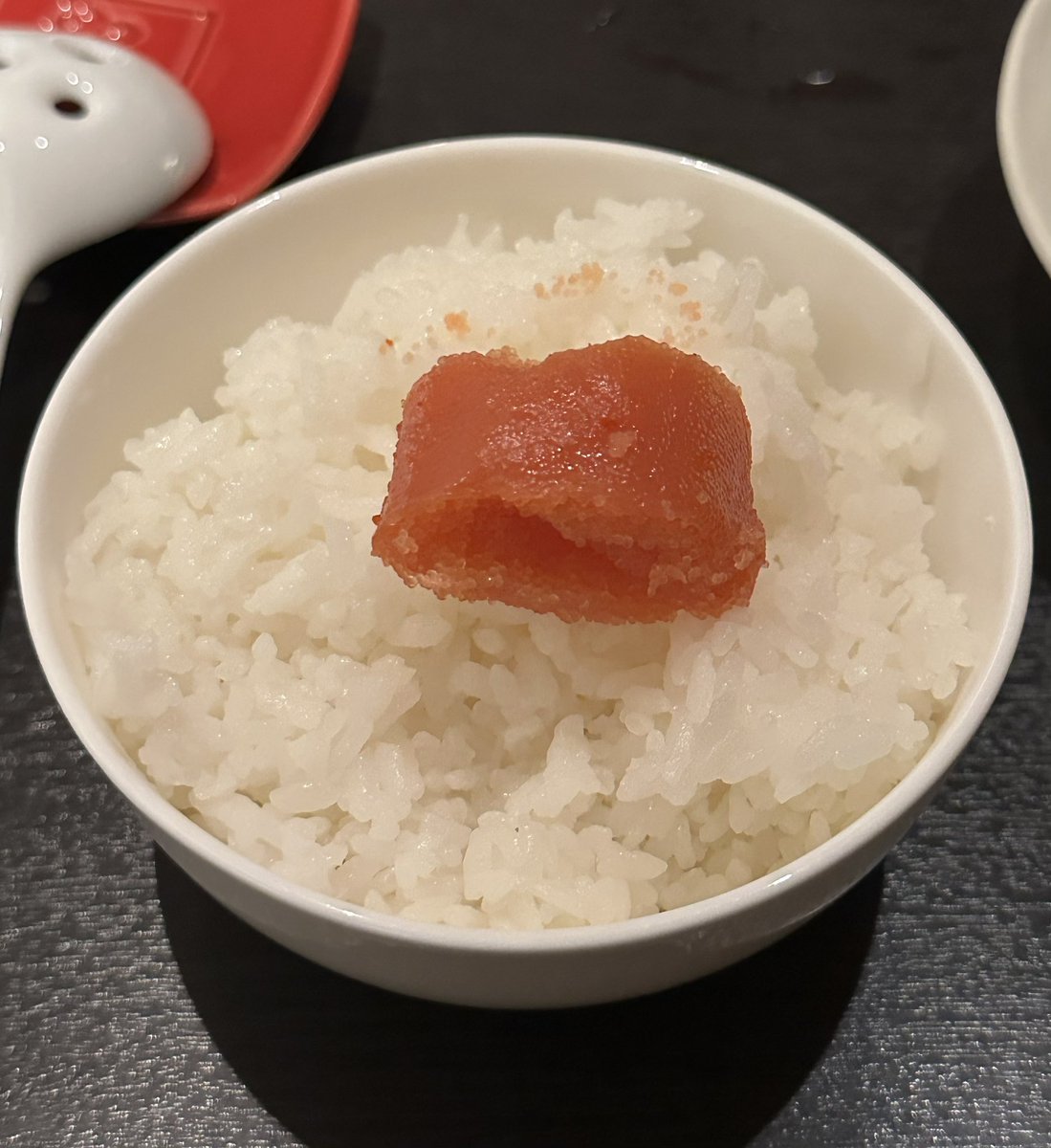 もつ鍋と明太ご飯非常に美味しかった😋さっき着いたばかりだけど早速福岡グルメを満喫している🍴