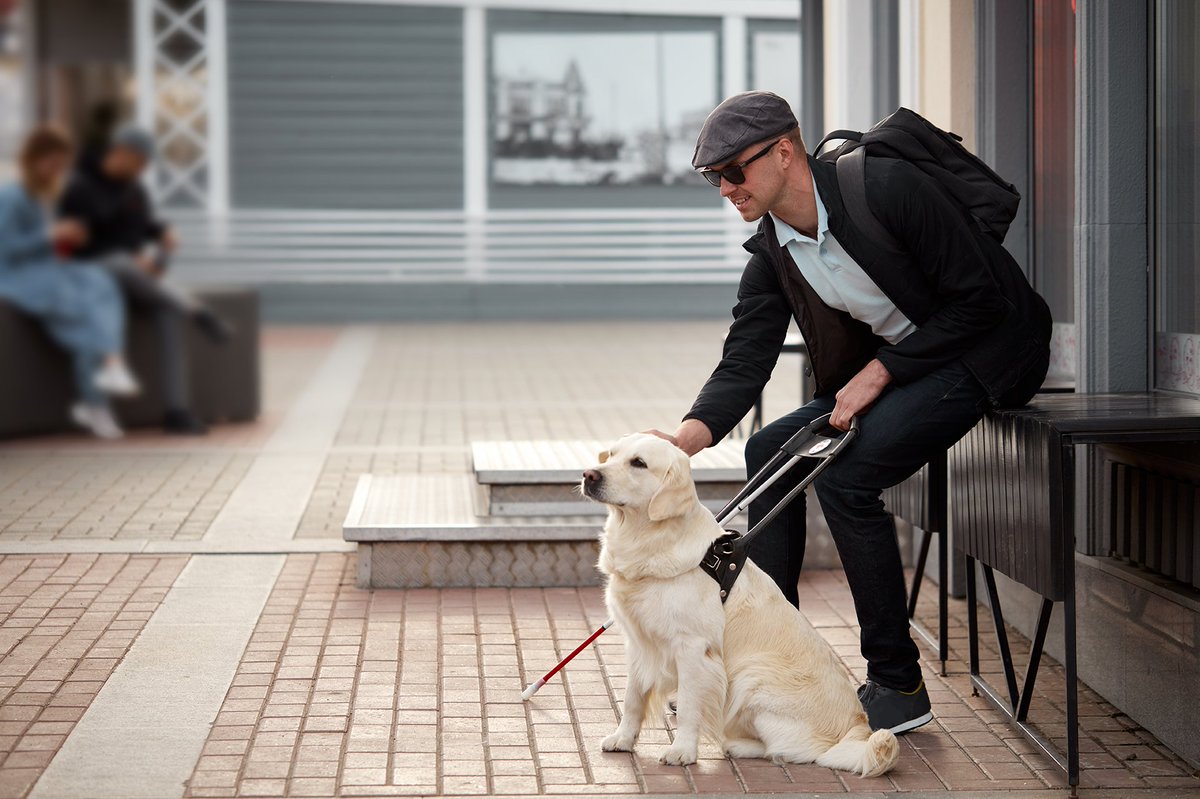 Even if a business has a “no pets” policy, it cannot deny entrance to a person with a service animal. Service animals are working animals, not pets. You can learn more at our FAQ page: adata.org/faq/i-have-alw… #ADA #ServiceAnimal #ServiceDog