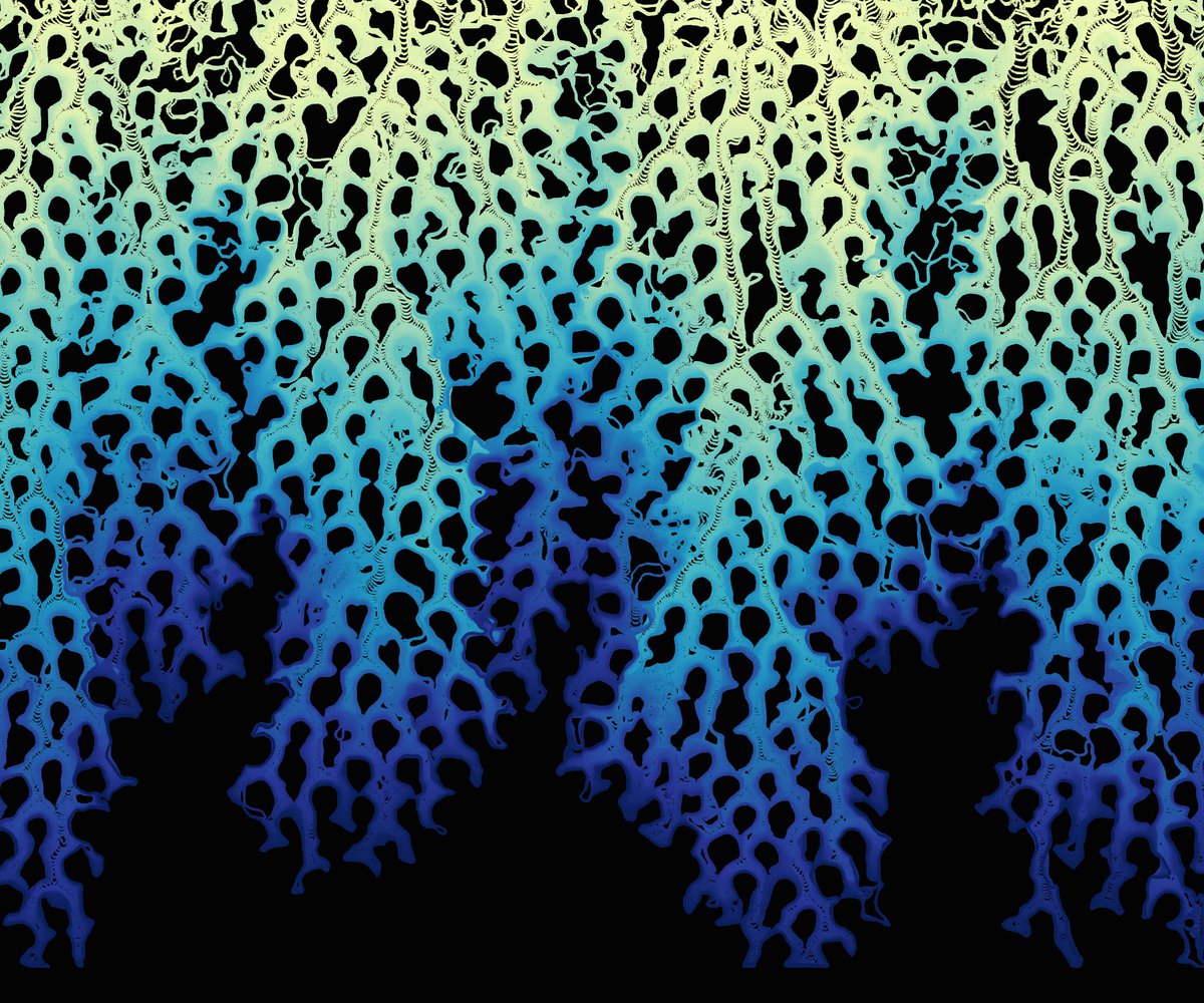 1/n 🧵Mixing in #porous #media is a non-linear process. The flow is coupled to the porous matrix, but the #flow structures may be much larger than the pore size. In this work with @chowlandGFD, R. Verzicco and @detlef_lohse, we study Rayleigh-Taylor instabilities in porous media.