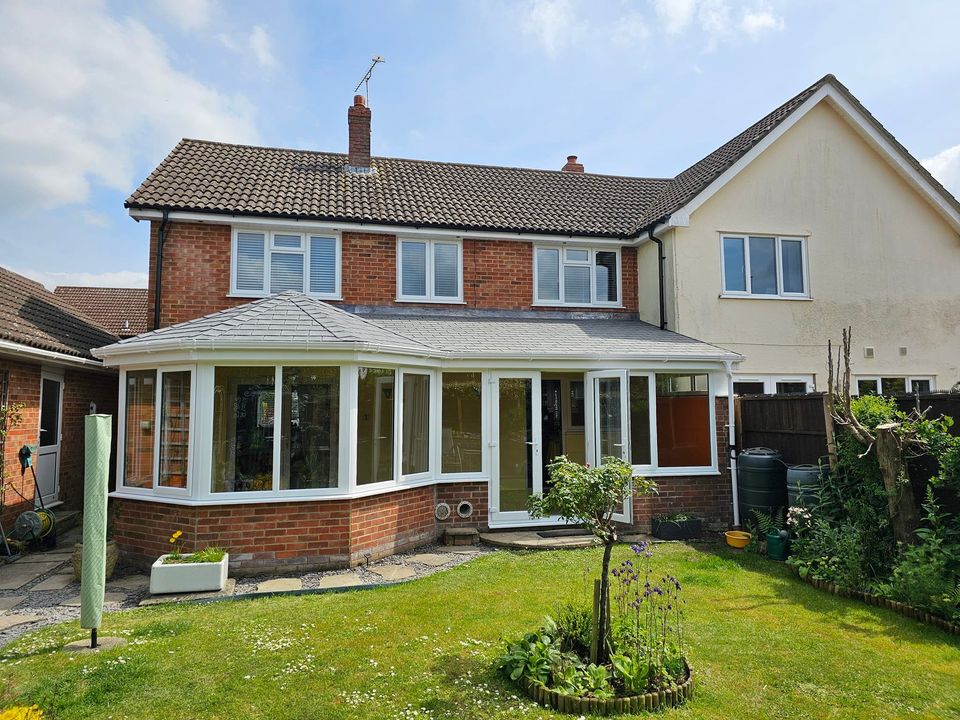 This was a monster of a roof and frames we supplied. This is the way forward to transform an old tired unused conservatory