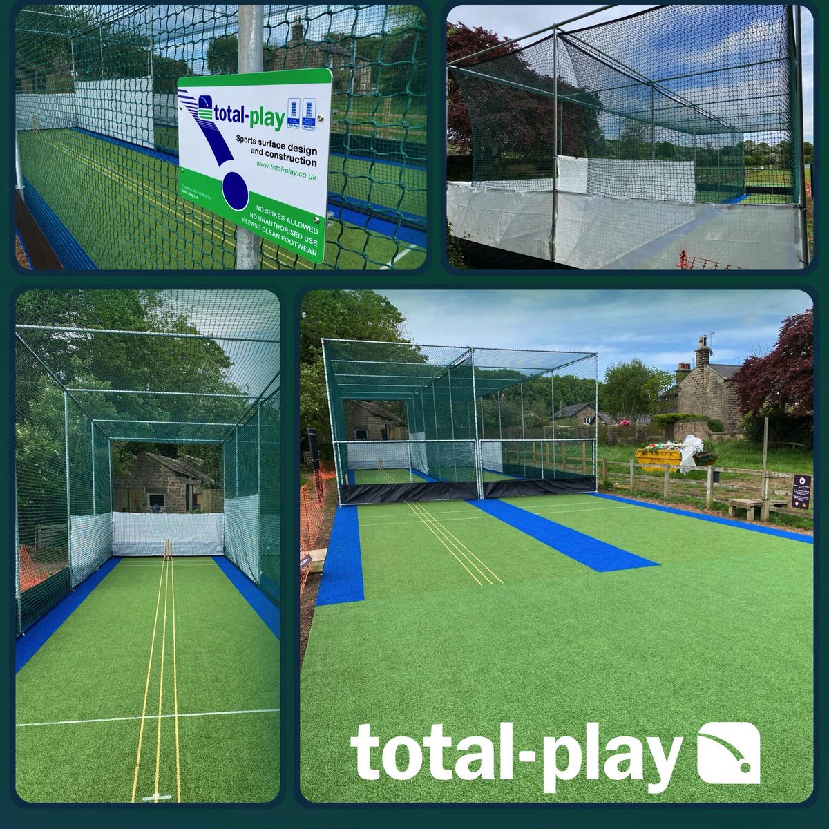 The new outdoor facility at @pannalcc by @totalplayLtd looks superb. The training lines are a popular option. A chance to work off those epic teas by Penny! 🏏Talk to Anthony Burton (@awburton04) if you have plans for your own club you want to bring to life.