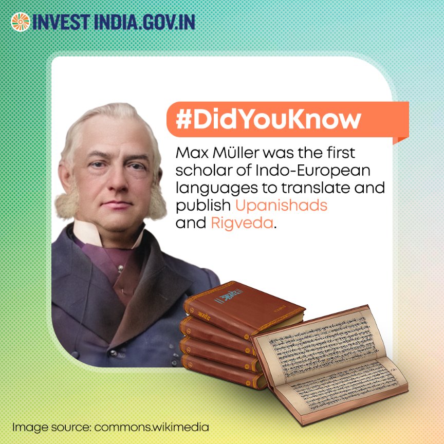 Max Müller's profound scholarship revolutionised the West's understanding of Indian culture, emphasising linguistic and scholarly connections between India and #Germany that endure to this day. 

Discover more: bit.ly/II-Germany 

#InvestInIndia #IndiaAndTheWorld