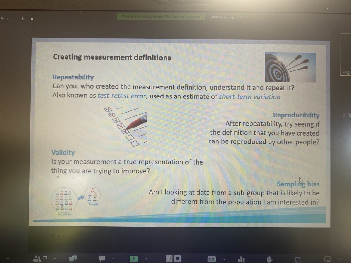 ⁦@angie_mcclarren⁩ discussing how you create your measurement definitions for #continuousimprovement. How to do it… ⁦@IPS_Infection⁩ ⁦@ips_epdc⁩ ⁦@tanschwenck⁩ ⁦@matsika_moyo⁩ ⁦@EdelBurton⁩ ⁦@lizkingston⁩