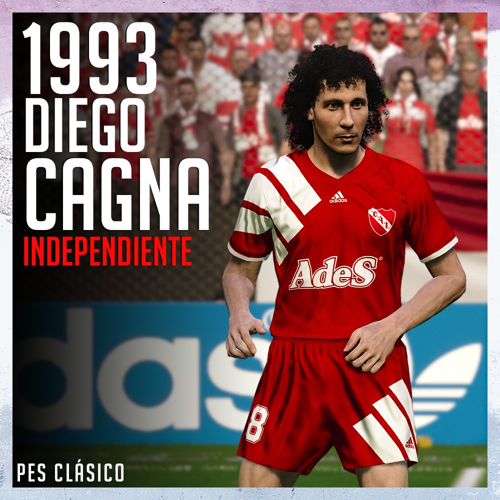 Diego Cagna 🇦🇷

Luego de 4 años en Argentinos Juniors, fue transferido a Independiente a comienzos del año 1992. En dicho club jugó durante cuatro años, y ganó tres títulos.

#PES1993 #eFootballPES2021 #PESclasico