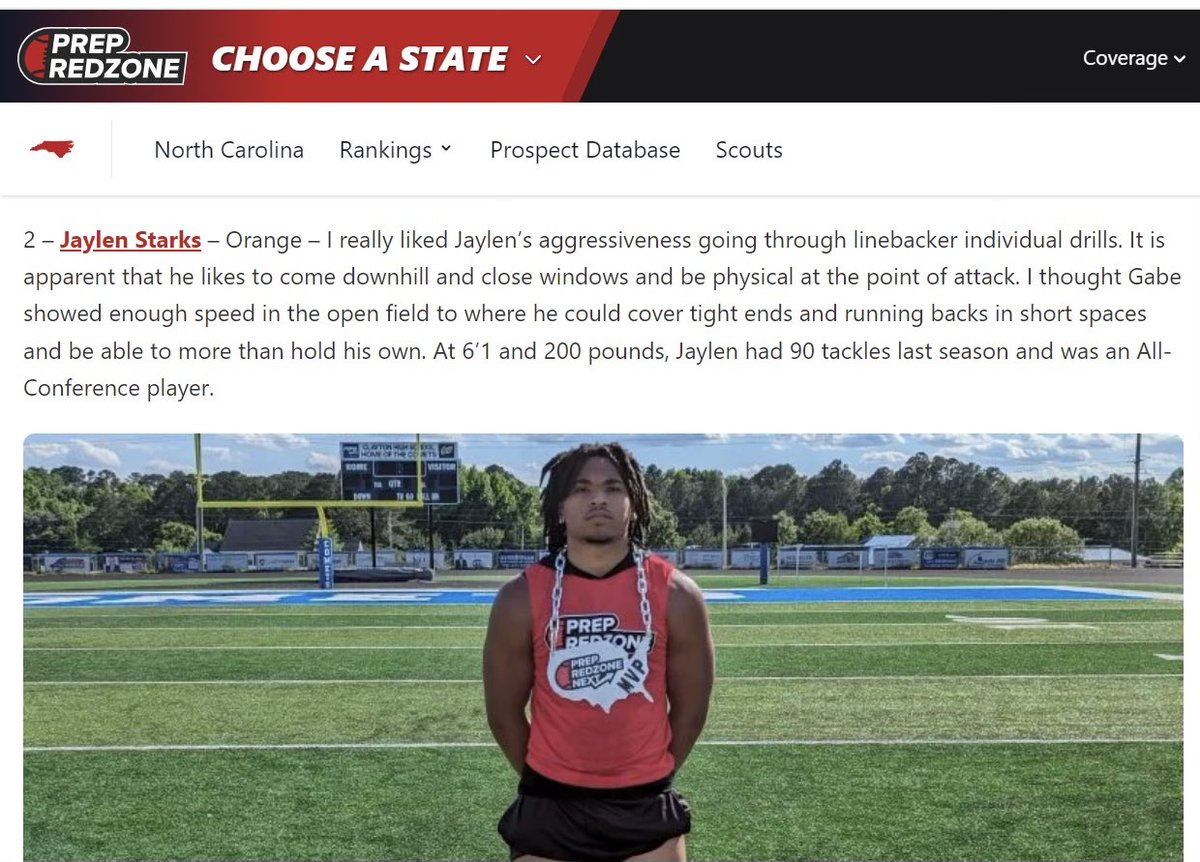 Thank you too <a href="/PrepRedzoneNC/">Prep Redzone North Carolina</a> for the write up about me
