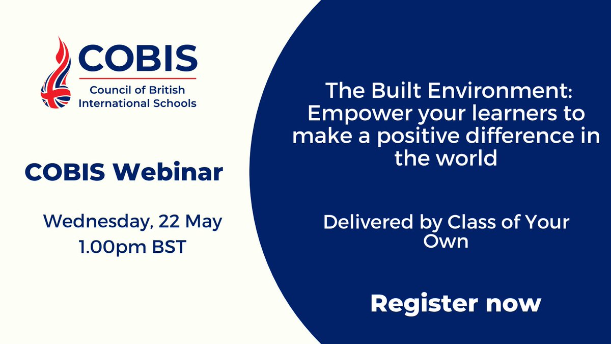 Next week’s webinar will present how studying the Built Environment can equip learners of all ages with the knowledge and skills to tackle global sustainability challenges. Register here: us02web.zoom.us/webinar/regist… @DECinSchools