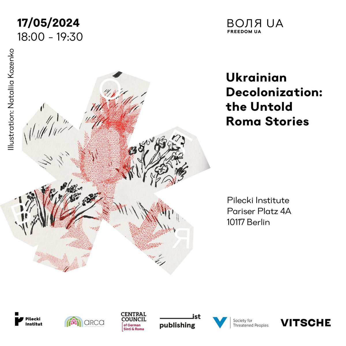 “Ukrainian Decolonization: the Untold Roma Stories”

Featuring book presentation by @maksymeristavi, the star author of 'Russian Colonialism 101' 

17.05, 18.00 | Pariser Platz 4A, 10117 Berlin

🔗 Register here: forms.gle/Up7qunbxxyQpVZ…