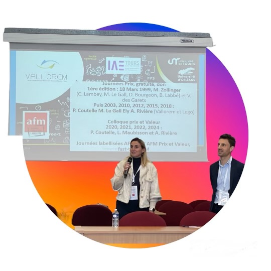 <a href="/Vallorem/">Vallorem</a> accueille le Colloque Prix &amp; Valeur à Tours, représenté par Patricia Coutelle et Arnaud Riviere.
#AFM #VALLOREM #Prix #Valeur