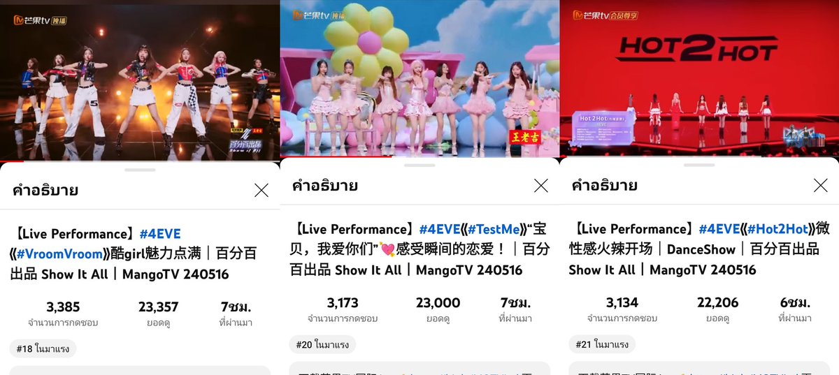 4EVEกิน YouTubeเป็นอาหาร ปล่อย performance มาติดเทรนด์ทุกเพลง ! เริ่ดเกินนนนนนนนนนน!!!! แม่ก็คือแม่ 💅❤️‍🔥 #4EVE #4EVEx百分百出品 #ShowItAll_EP8