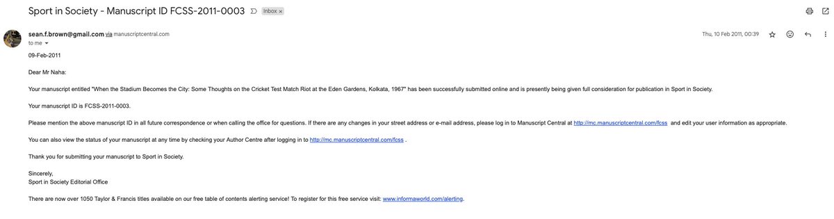I no longer feel inspired to write. Was looking at my first submission to a journal earlier today. I was 23, and happier.