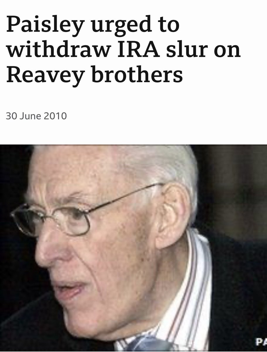 DUP have never apologized for their party leader and first minister accusing Eugene Reavey of planing the Kingsmill attack.