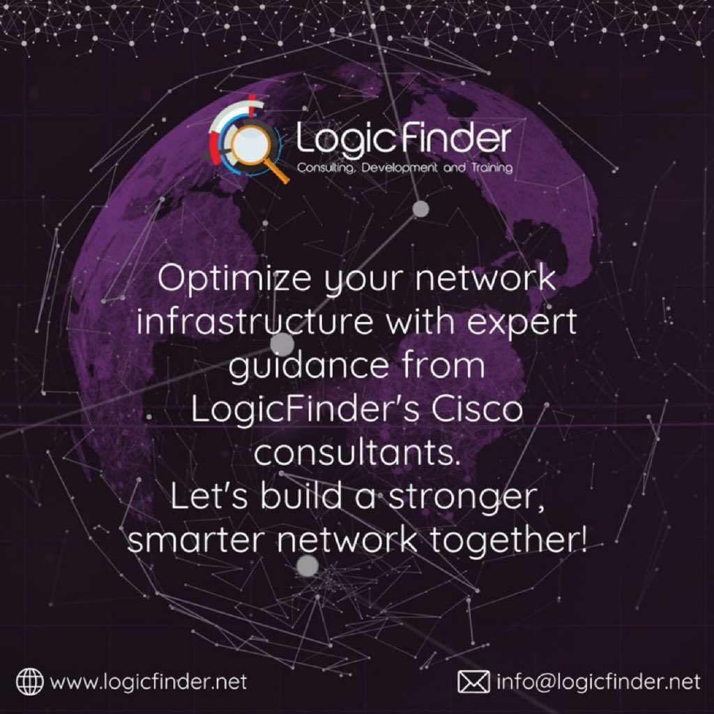 Enhance Your #Network Infrastructure with LogicFinder's Cisco Consultants

#AIart #digitalart #TrendingNow #UnitedStates #attack #cyber #GPT4 #cloud #CyberAttack #coding #digital #Bitcoin  #ElonMusk #Hacked #OpenAI #ChatGPT #Trending #networksecurity #CyberSecurity #darkweb #web3