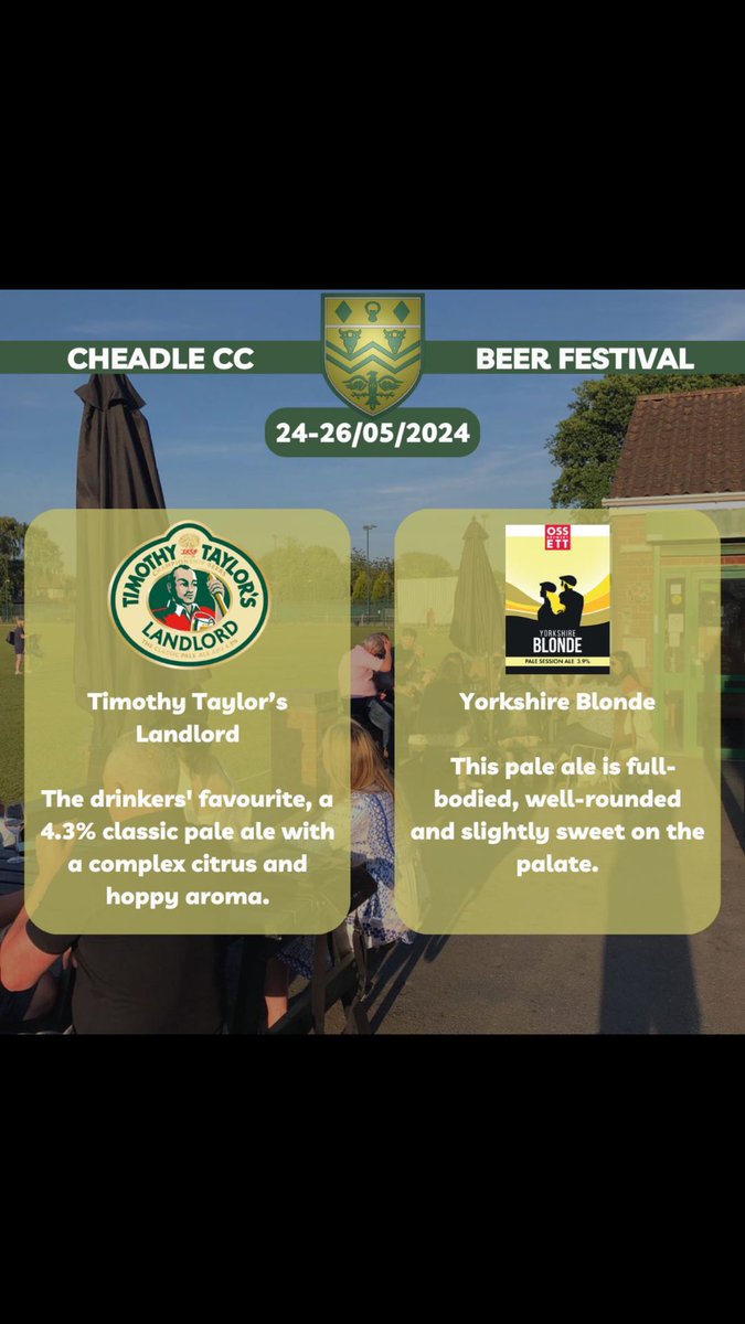 Only 8 day until doors open! Our next two beers: A classic from @TimothyTaylors and everyone loves a Yorkshire Blonde! @SSMCAMRA