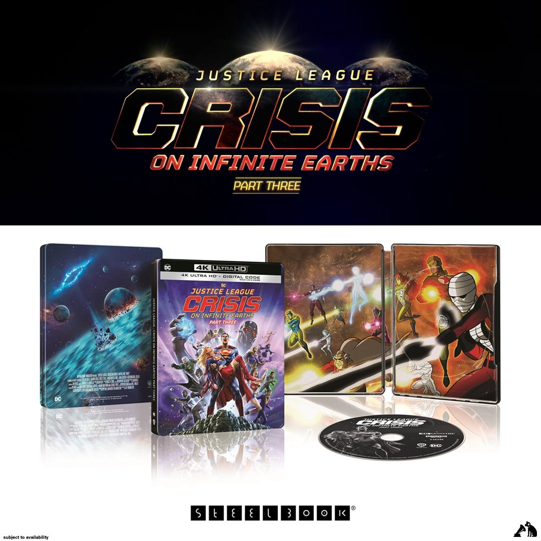 Justice League: Crisis On Infinite Earths - Part Three Steelbook ow.ly/CmZw50RIMcf