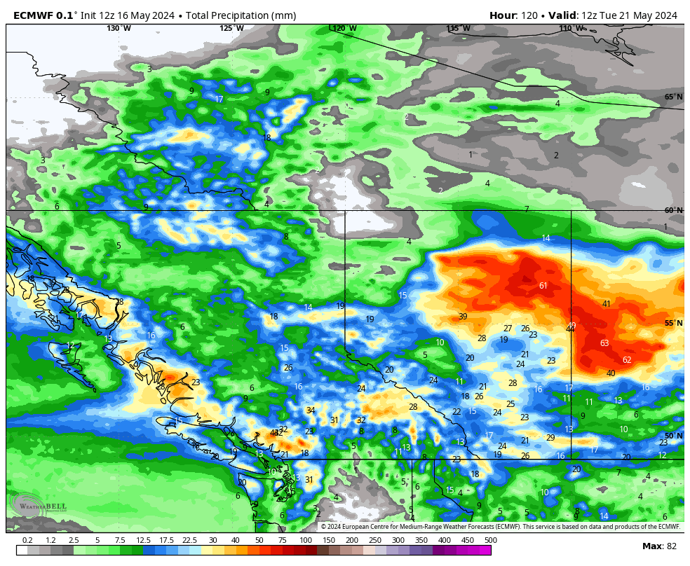 Excellent news for the Fort McMurray wildfire (MWF-017), with heavy rain forecast for the region over the next few days that should really quiet things down. Would like to see more rain in the Fort Nelson, BC region. The wait there continues...#abfire #bcfire