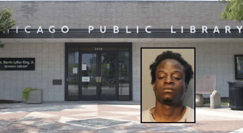 NEW: Five-time felon baby kicker arrested yet again. Meet Calvin Williams, 26, who just went feral and attacked three elderly Chicago Public Library workers with a metal bookend breaking two of their skulls. He was arrested for attempted murder. This isn’t Calvin’s first