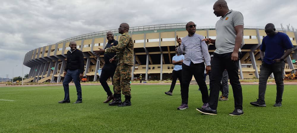 UGANDA - Local organizing committee for Rugby Africa Cup due to take place between 18th and 29th July inspect the venue ,Nelson Mandela National Stadium. The government of Uganda and management of namable are putting in a solid shift to have the first ever rugby standard facility