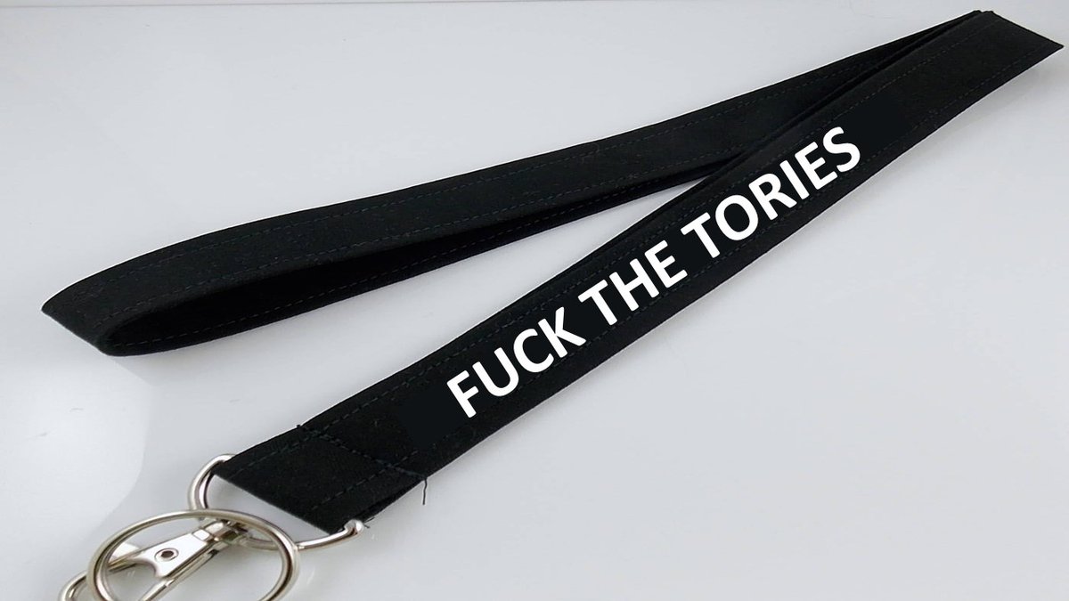 If the government ban your coloured lanyard, use a black and white one instead

#GeneralElectionNow #ToryFail
