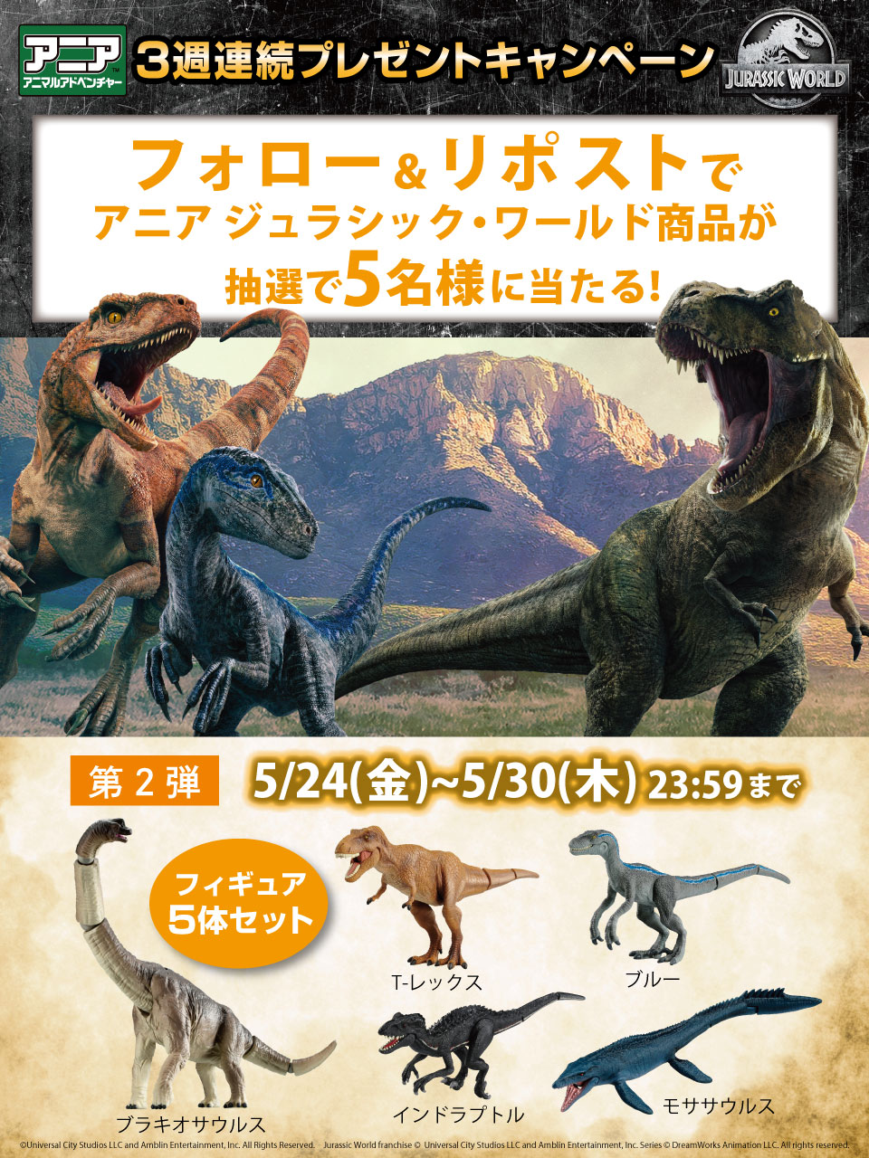 2セット　ジュラシックワールド フィギュア ジュラシック・ワールド ミニフィギュア ボックス アソート 2023