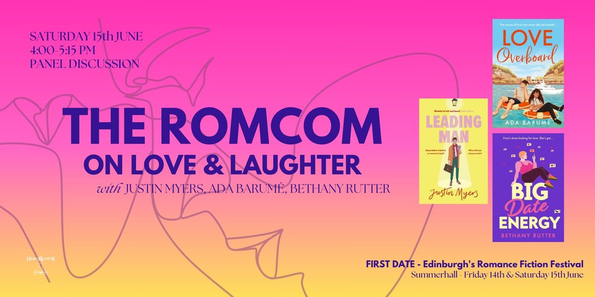 So excited to be on the lineup for First Date, @Lighthousebks’ romance fiction festival in Edinburgh next month! Come along! lighthousebookshop.com/events/the-rom…