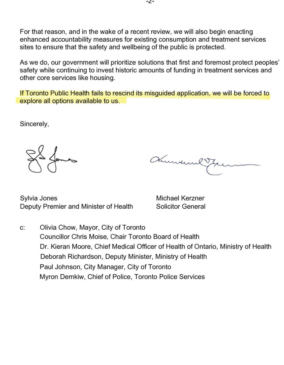Yikes. With the resignation of Toronto’s Medical Officer of Health one day prior, is this the province’s way of saying “Don’t let the door hit you on the way out”??