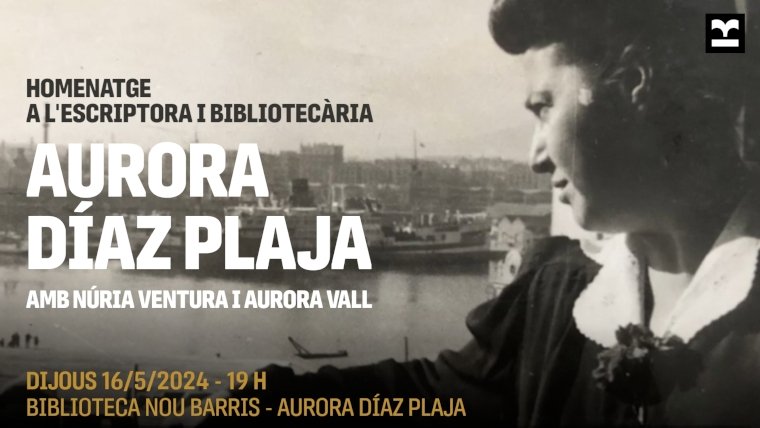 📚 A punt de començar a la Biblioteca #NouBarris l'acte d'homenatge a Aurora Díaz Plaja, inclòs dins la programació de la Festa Major del districte. Recentment la Biblioteca ha estat batejada amb el seu nom, passant a anomenar-se Biblioteca Nou Barris - Aurora Díaz Plaja.