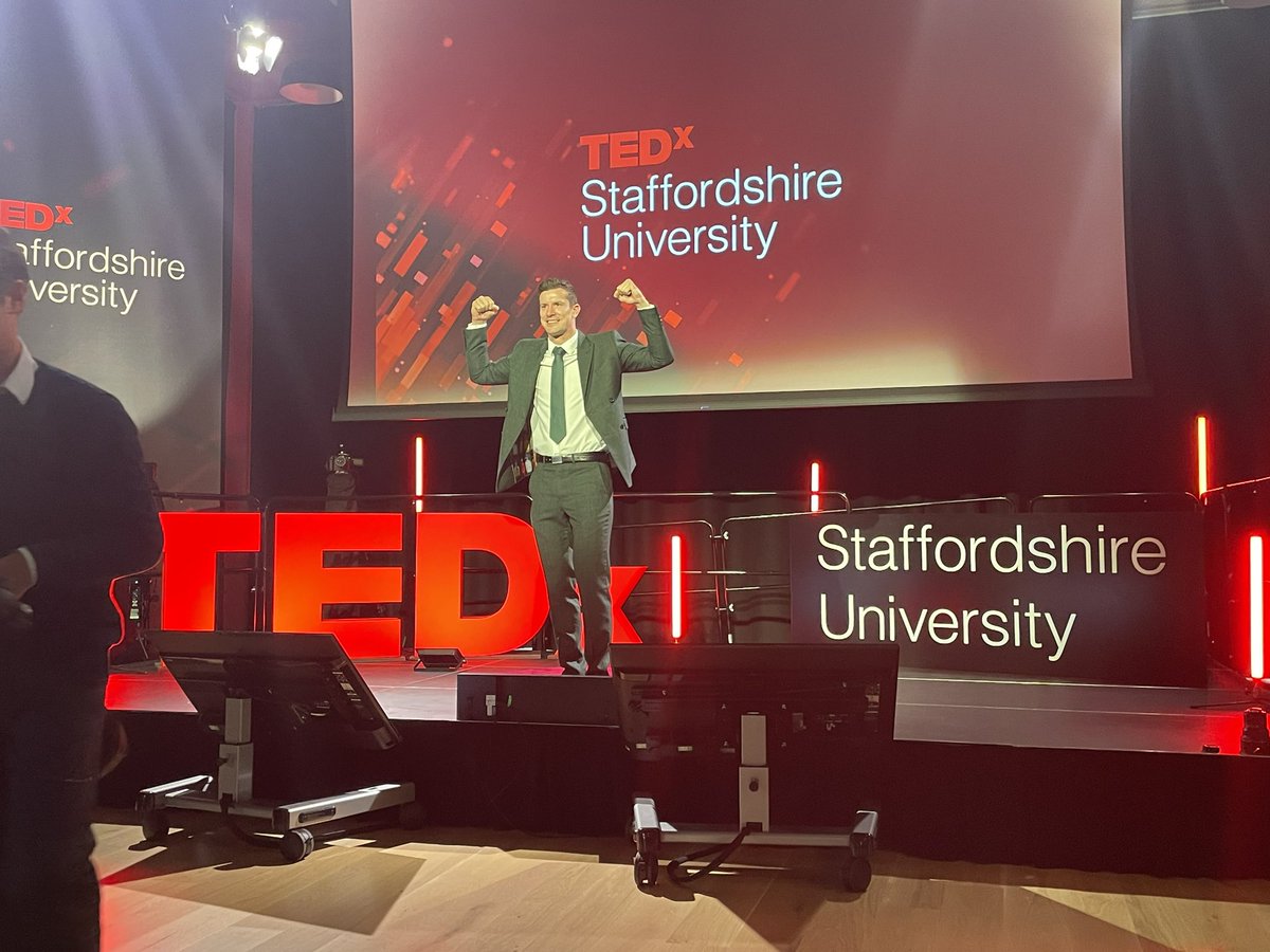 TEDx at Staffordshire University @StaffsUni Going from strength to strength for this second year. About to start, good luck folk …