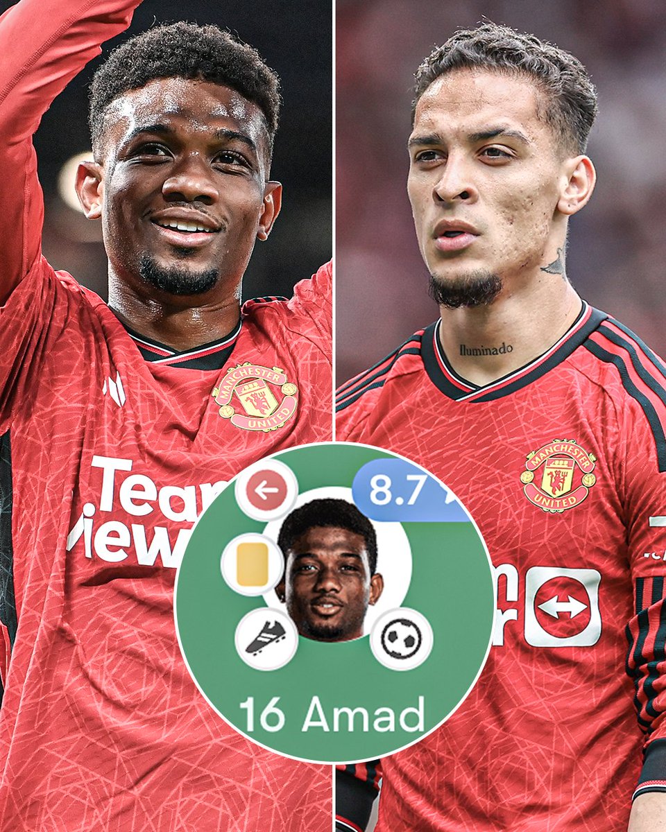 In just his second start and eighth game in the Premier League this season, Amad Diallo produced the same amount of goal contributions vs. Newcastle as Antony has in the league all season for Man United (2) 😮 United's right winger for the future? 👀