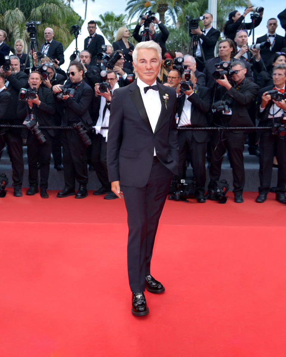 Baz Luhrmann in #Prada while attending the 'Furiosa: A Mad Max Saga' red carpet at the 77th Cannes Film Festival. #PradaPeople #Cannes2024