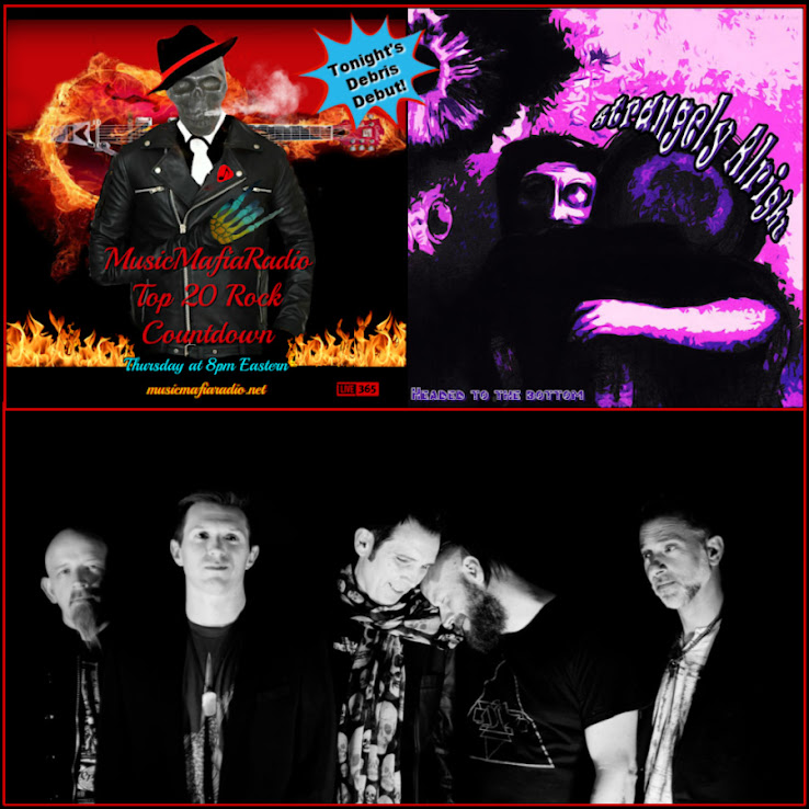 📷Tonight at 8pm EST ~ Rock TOP 20 Countdown! This week's Rock Debris Debut is @StrangelyAlright with their new single 'Headed To The Bottom' - Join us in the live chat tofind out who will be #1 this week on the Top 20 Rock chart! #cozrocks 🎧▶️musicmafiaradio.net