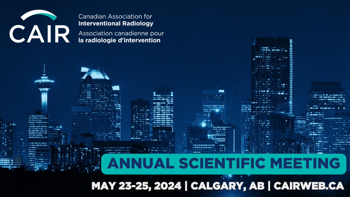 Looking forward to seeing everyone in #Calgary next week at the #ASM24 - amazing speakers, excellent sessions - and, yes, lots of fun!

cairweb.ca/en/event/annua…

A huge thank you to our fantastic planning committee and our corporate partners and sponsors!

#IRads #MedEd