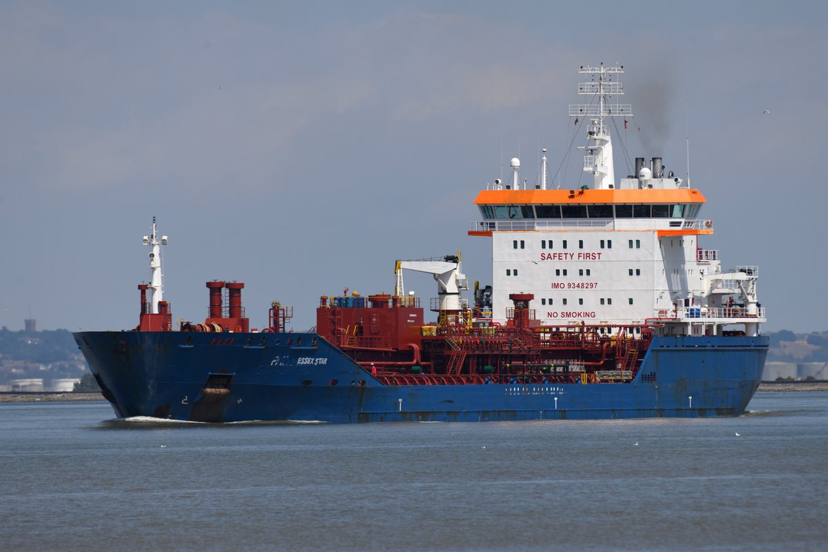 Essex Star built 2007, near Tilbury East. #RiverThames #Thames #ChemicalTanker #ChemicalTankers #GeneralCargoShip #Shipping #ships_best_photos #ShipsInPics #Shipspotting #ships_best_photos #Ship #Essex #WorkingRiver #Ships #Schiffe #Schip