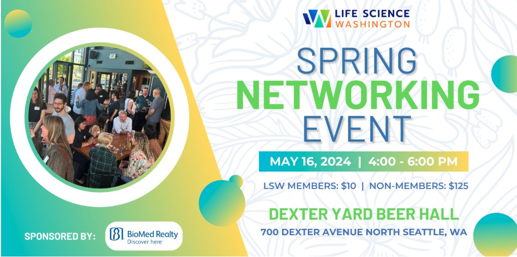 @ScottThielmann is headed to <a href="/LifeScienceWA/">Life Science WA</a>'s 2024 Spring Networking Event 🍻🌦 tonight at the Dexter Yard Beer Hall from 4-6 pm.

Join us for great conversation with Seattle's #LifeScience professionals!
➡️ lnkd.in/gN82mz25