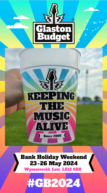 ‼️ NEWSFLASH ‼️ 
The #GB2024 reusable drinks cups revealed.🥳🍺🍹

#Glastonbudget #MusicFestival