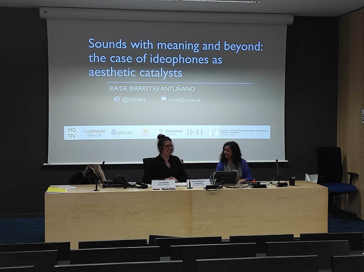🗣️ @iraideia 
📋'Sounds with meaning and beyond: the case of ideophones as aesthetic catalysts'
📸⬇️