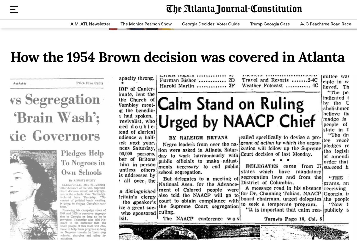 As we reflect on the 70th Anniversary of #BrownvBoardofEducation, we must continue to complete the work started for equity and equality. There is still more work to do. #NAACP #GeorgiaNAACP #gapol