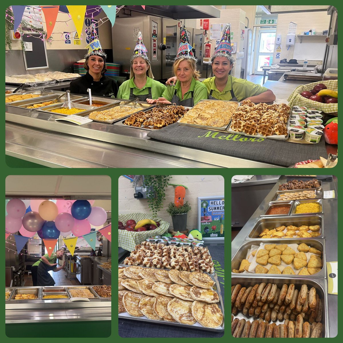 Theme day #teamgreenside <a href="/tracys_simpson/">tracy simpson</a> <a href="/TrustVictorious/">Victorious Academies Trust</a> <a href="/GreensideHead/">Judith Reynolds</a> <a href="/mellorscatering/">Mellors Catering Services</a> 
Well done Tracy and team 🥰🥰🥰🥰