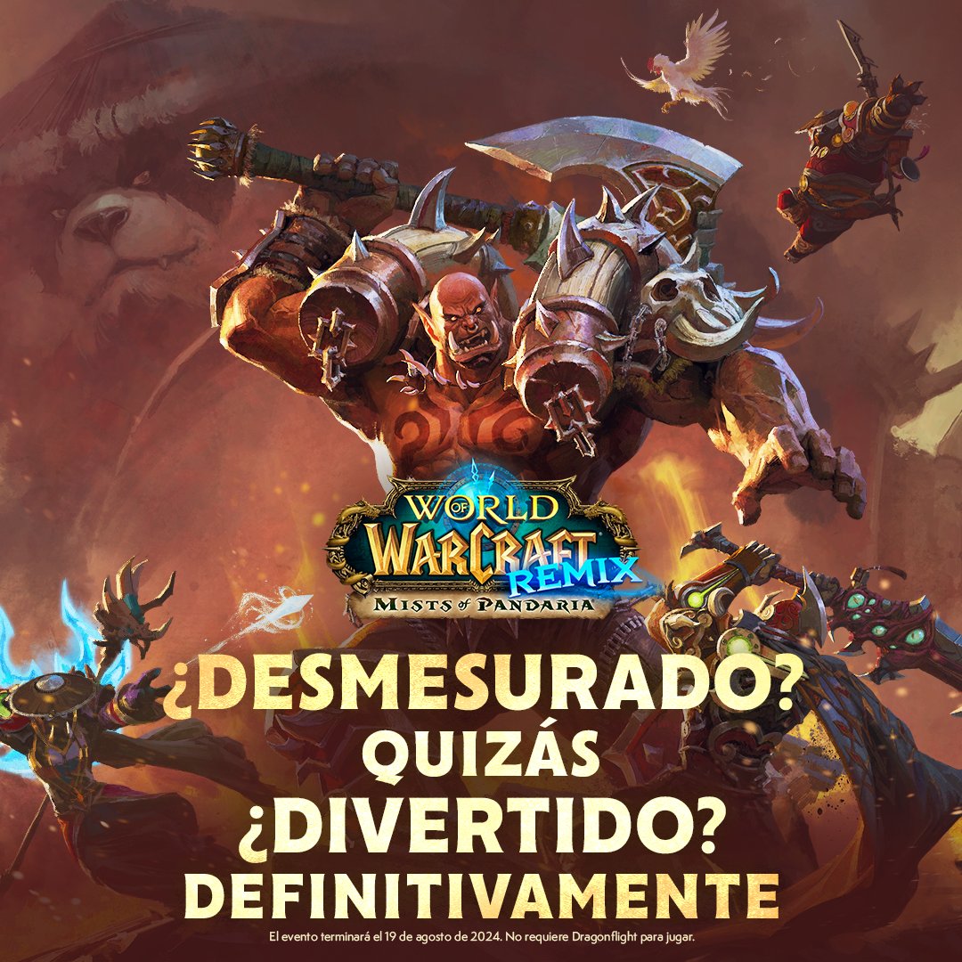 Warcraft_ES's tweet photo. WoW Remix: Mists of Pandaria ya está activo. https://t.co/AaxxyfqXcL